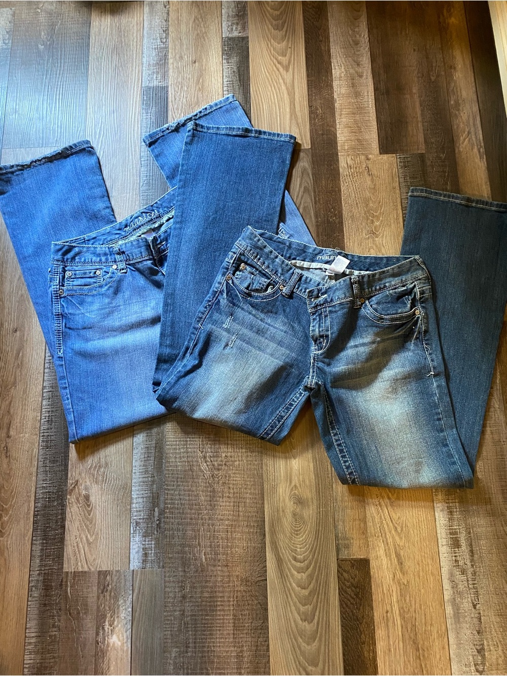 Maurices Women's Boot Cut Jeans in Medium Blue Wash
